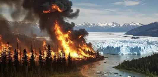 Image illustrating climate change created with Gemini Imagen 3 AI by Media Helping Media