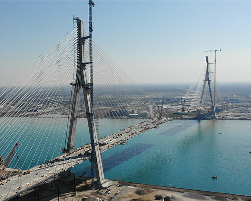 AECOM's gordie howe bridge soon to connect united states and canada over detroit river