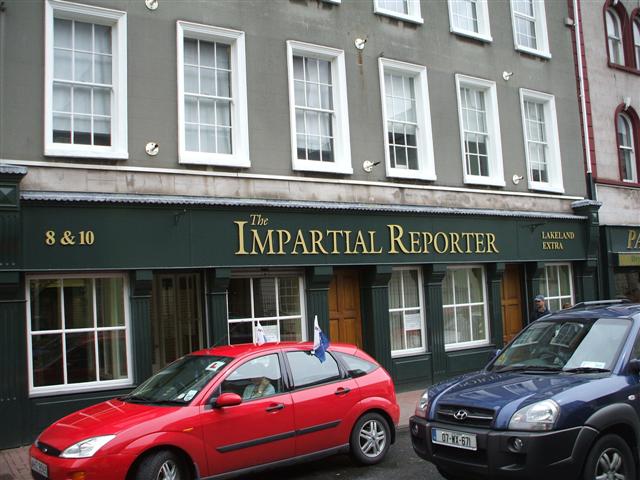Photograph of 'The Impartial Reporter' pub by Kenneth Allen released via Creative Commons CC BY-SA 2.0