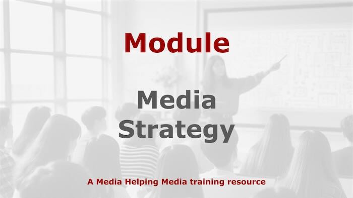 Graphic for a Media Helping Media course module