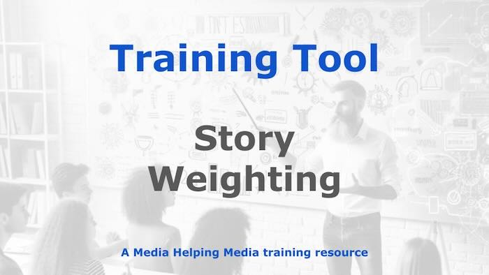 Graphic for a Media Helping Media Training Tool