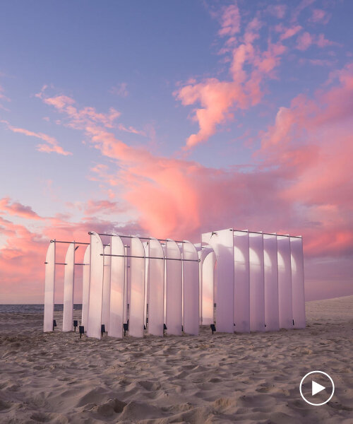 erica zaino's temple of time invites journey through light and reflection along australian coast